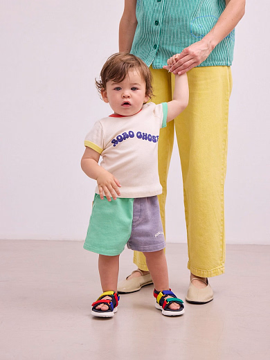 Сандалии Color Block с подошвой белого цвета от бренда Bobo Choses