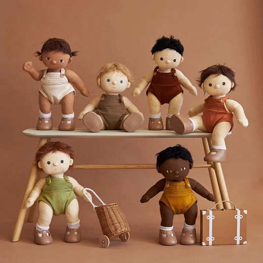 Текстильная кукла Dinkum Dolls Pumpkin от бренда Olli Ella