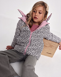 Куртка двусторонняя Pink Flora print от бренда Boboli