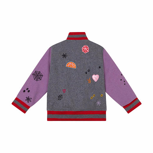 Бомбер с нашивками от бренда Stella McCartney kids
