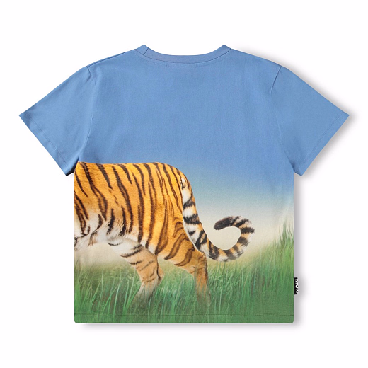 Футболка Rubin Tiger on Blue от бренда MOLO Голубой Разноцветный