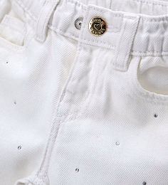 Джинсы со стразами с ремнем от бренда Original Marines