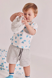 Футболка и шорты в полоску Elephant от бренда Boboli