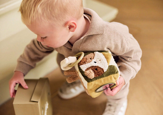 Развивающий куб Котики - Собачки от бренда Jollein