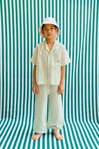 Штаны Green stripes от бренда Tinycottons