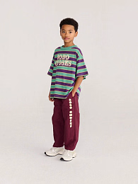 Футболка Green Stripes BC от бренда Bobo Choses Зеленый Фиолетовый
