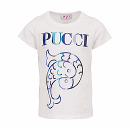 Футболка Milk Iride от бренда Emilio Pucci Молочный