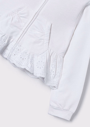 Толстовка с кружевом от бренда Mayoral