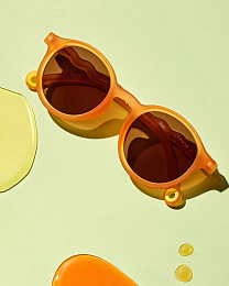 Очки KIDS Oval Sunglasses-Citrus Garden-Grapefruit Pink от бренда Olivio and Co