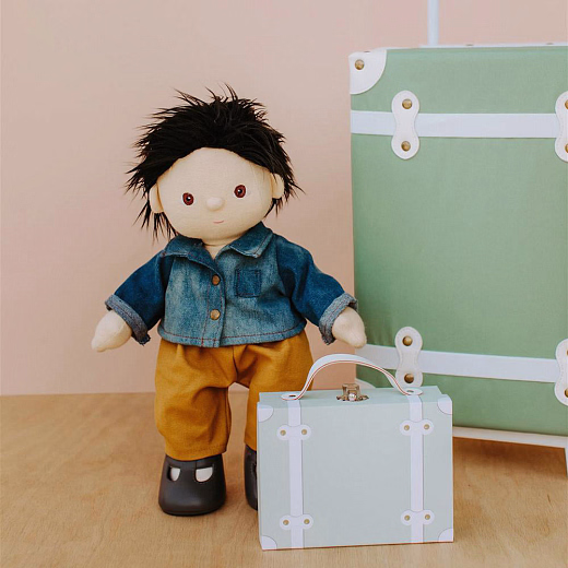 Одежда для кукол Dinkums Travel Togs Set - Sage от бренда Olli Ella