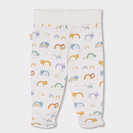 Комплект Rainbow and Animal: боди, распашонка, ползуунки и шапка от бренда Boboli