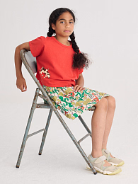 Футболка-кроп Farm Adventure от бренда Bobo Choses Красный