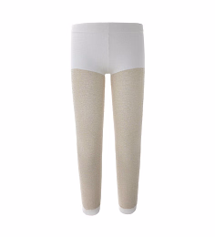 Колготки бежевые ажурные с люрексом от бренда Original Marines