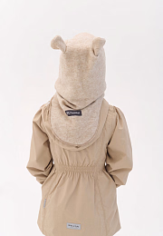 Шапка-шлем Hippo beige от бренда Peppihat