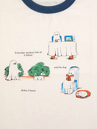 Футболка Everyday Ghosts от бренда Bobo Choses Молочный