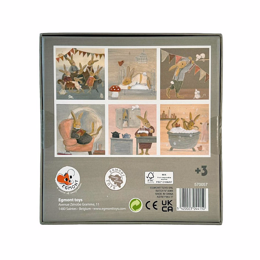 Кубики "Семья кроликов" от бренда Egmont Toys