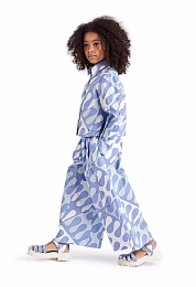 Блузка с голубым принтом от бренда Emilio Pucci