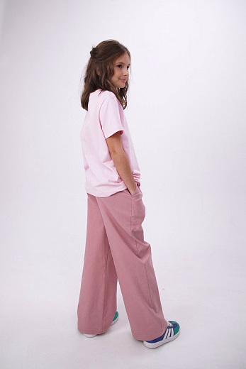 Джинсы палаццо розовые от бренда NOT A TOY