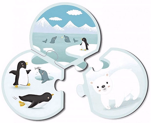 Пазлы «Животные» от бренда Apli Kids