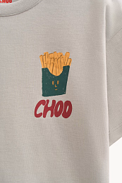 Футболка French Fries от бренда CHOOCHOO Серый