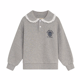 Свитшот Ash Polo Mid Grey Melange от бренда The New Society