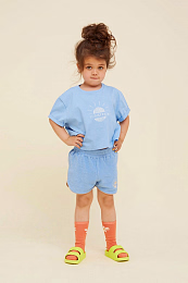 Футболка-кроп Boxy Sunseeker от бренда Sproet & Sprout Голубой