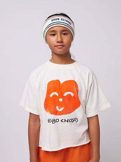 Футболка Joyful Face от бренда Bobo Choses Молочный