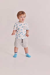 Футболка и шорты в полоску Elephant от бренда Boboli