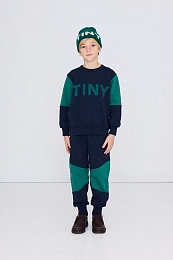 Джоггеры COLOR BLOCK Navy от бренда Tinycottons