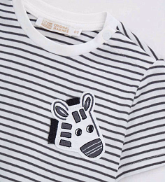 Футболка с зеброй от бренда Original Marines Белый