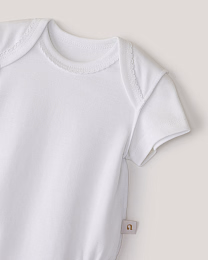 Набор боди белого цвета с коротким рукавом от бренда Anna Leon