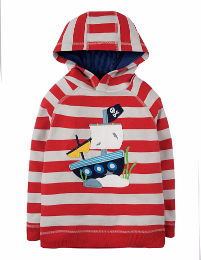 Толстовка с пиратким кораблем от бренда Frugi
