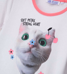 Футболка Soft Petals от бренда Original Marines Разноцветный Белый