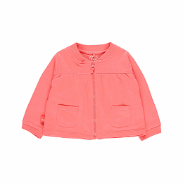 Толстовка на молнии кораллового цвета от бренда Boboli