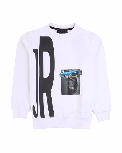 Свитшот с принтом JR от бренда JOHN RICHMOND