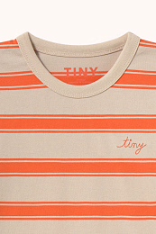 Лонгслив RETRO STRIPES Summer red от бренда Tinycottons