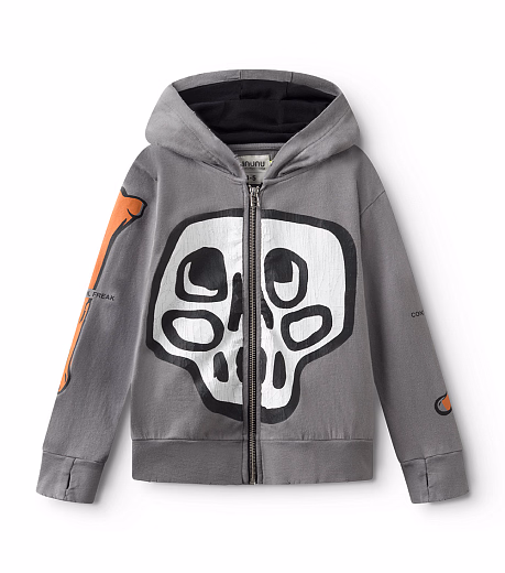 Толстовка SILOU SKULL CONCRETE от бренда NuNuNu