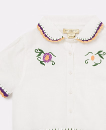 Блузка c вышитыми цветами от бренда Stella McCartney kids