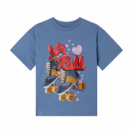 Футболка Let's roll от бренда Stella McCartney kids Голубой