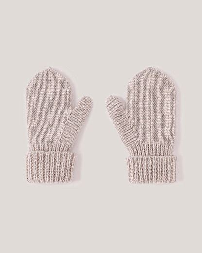 Варежки бежевого цвета от бренда Anna Leon