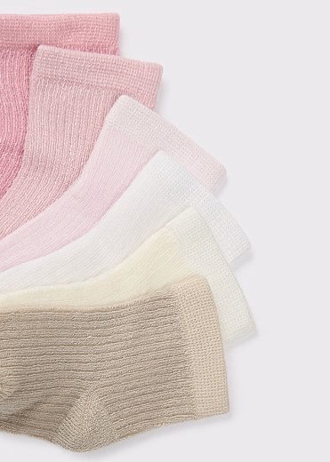 Носки в рубчик розовые 6 шт от бренда Mayoral