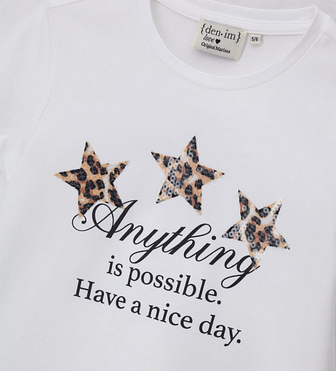 Футболка Stars от бренда Original Marines Молочный