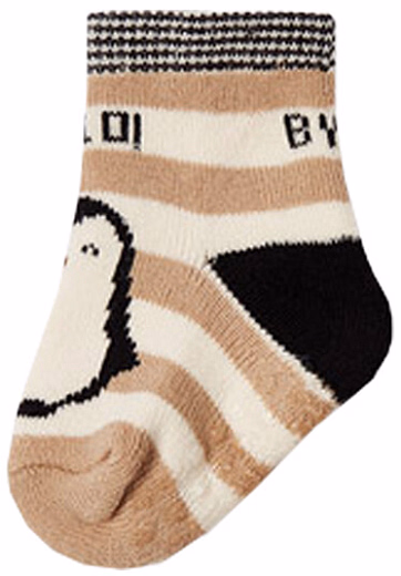 Носки бежевого цвета с пингвинами от бренда Mayoral