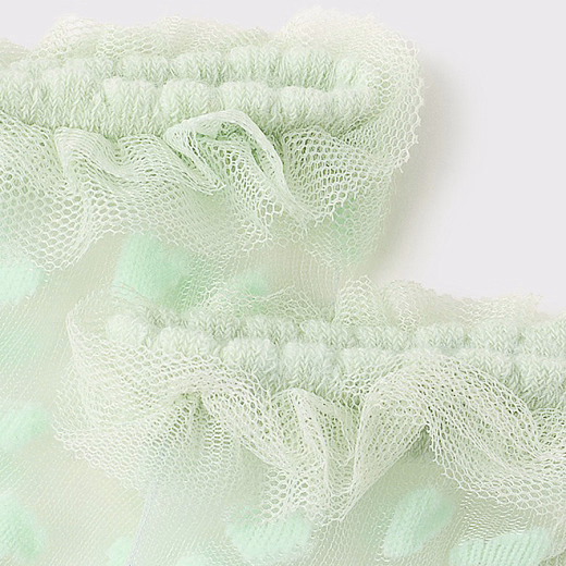 Носки салатового цвета с сеткой от бренда Mayoral