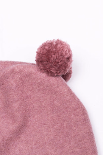 Шапка-шлем Bear pompons rose от бренда Peppihat
