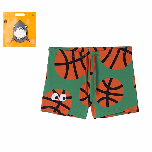 Шорты купальные Basketball Print от бренда Stella McCartney kids