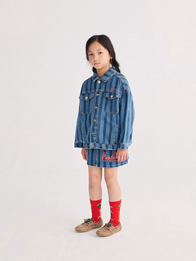 Юбка Pickles The Dog Striped denim от бренда Bobo Choses