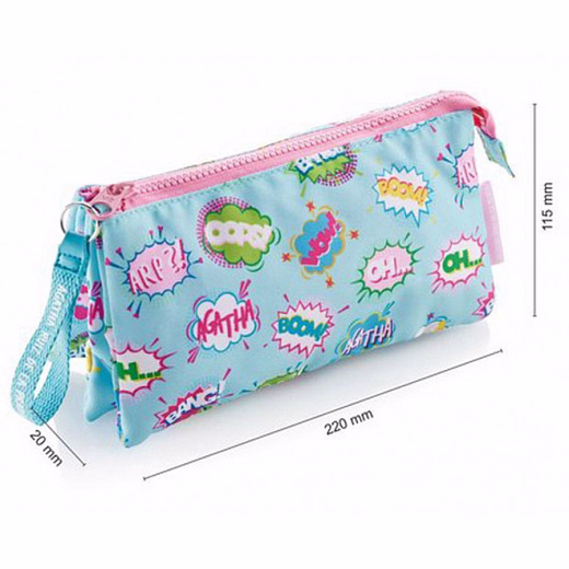 Пенал с тремя отделениями WOW от бренда MiquelRius