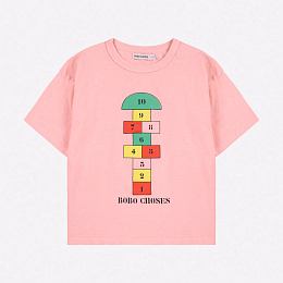 Футболка Hopscotch от бренда Bobo Choses Розовый