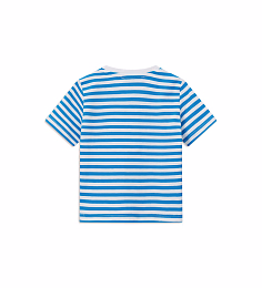 Футболка в бело-голубую полоску от бренда Original Marines Разноцветный